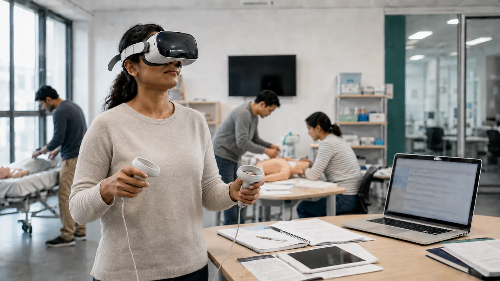 VR-Simulationen mit KI-gestützten Avataren für kommunikative Pflegesituationen